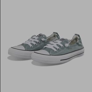 New Converse With Box Slip On Teal Low-Top Sneakers Women 10